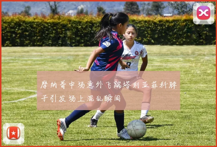 摩纳哥中场意外飞踹塔利亚菲科脖子引发场上混乱瞬间